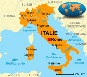 gênes carte italie